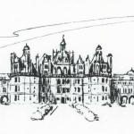 Ink Sketch of Chateau Chambourde