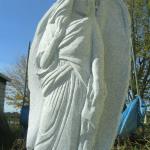 Granite angel. Wing & feather details will be next!