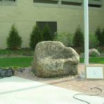 Granite Boulder too large to move! Gateway Technical College, Racine, WI