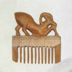 Egyptian Carved Ibex Comb