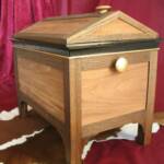 Egyptian Hand Carved Gabled & paneled Portable Chest