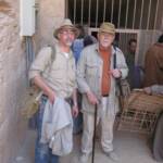 With Egyptologist Dr. Otto Schaden at the entrance to KV-10, Egypt